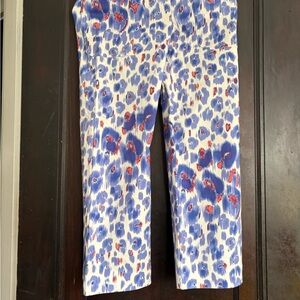 Bimba Y Lola pants with Blue and Red Pattern
